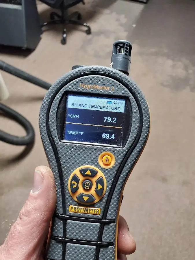 Moisture meter humidity assessment for Fire & Smoke Damage Restoration in Largo